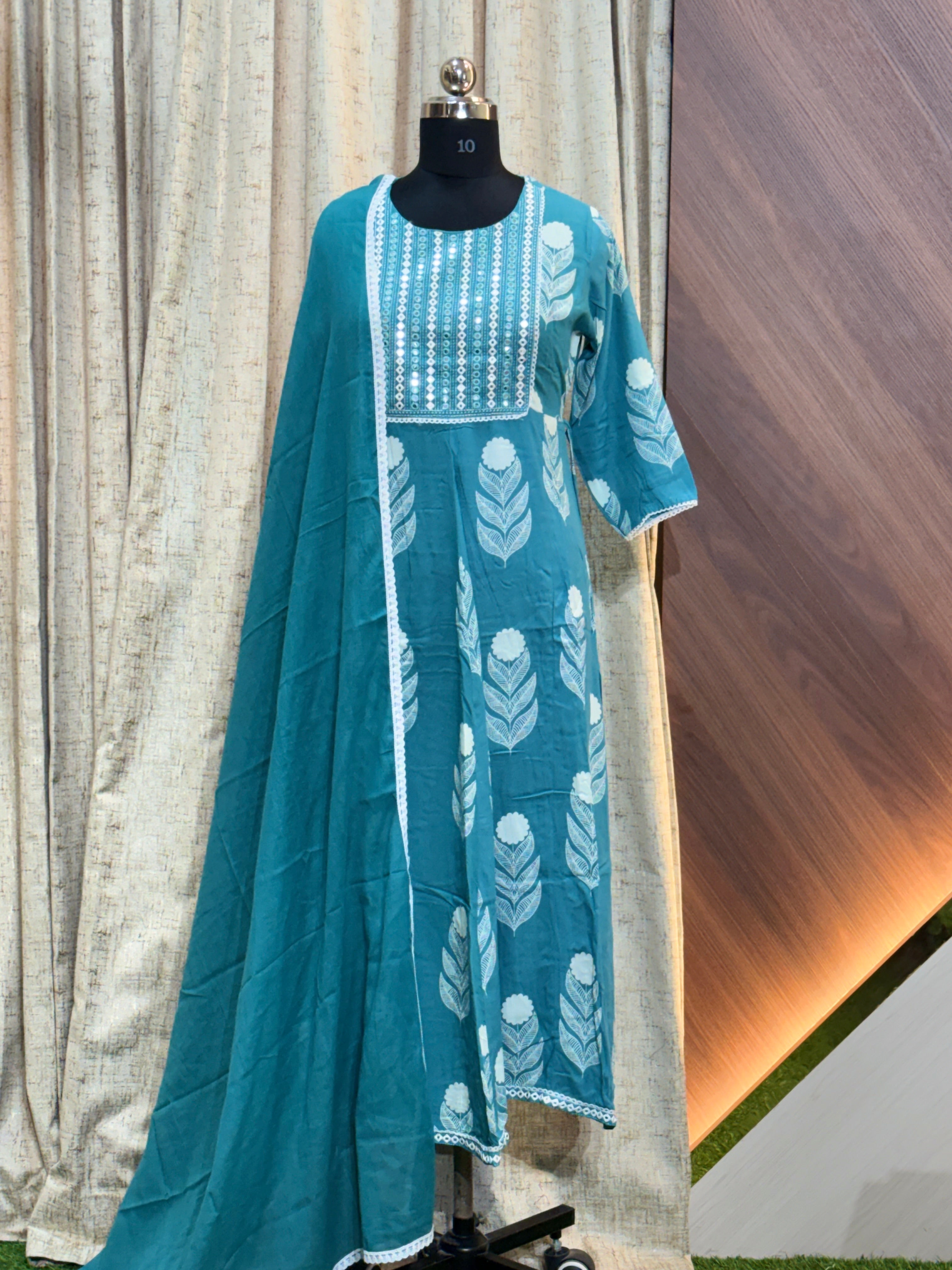 9029 -  Anarkali kurtis with duppatta