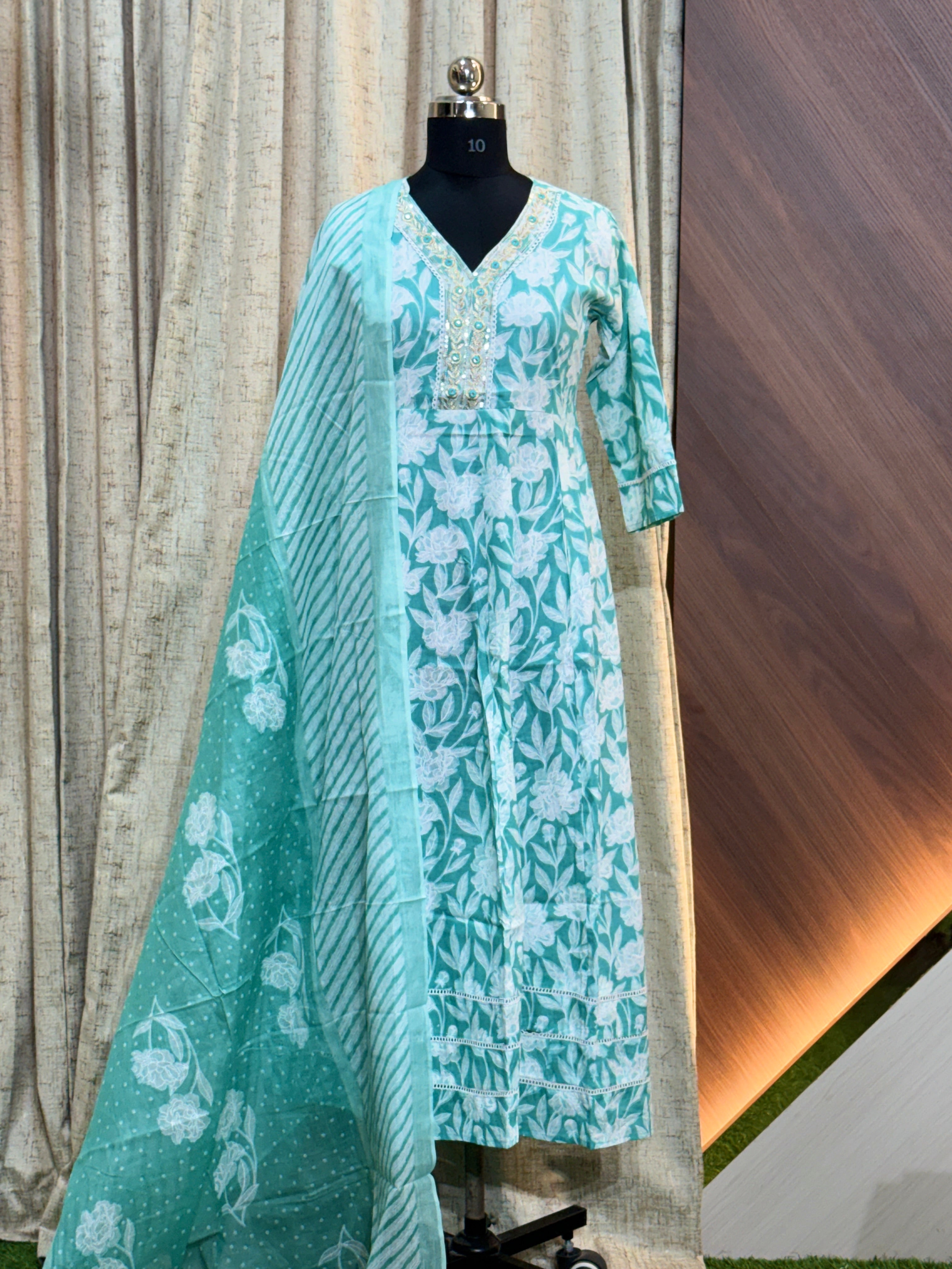 9030 -  Anarkali kurtis with duppatta