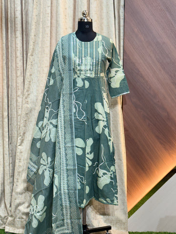 9037 -  Anarkali kurtis with duppatta