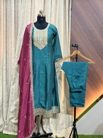 9064 - Designer wear Anarkali Kurti set