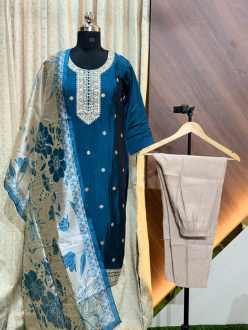 B992  - Kurti with Pant and Dupatta
