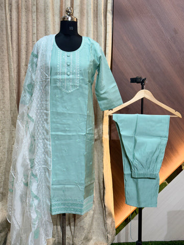 B993  - Kurti with Pant and Dupatta