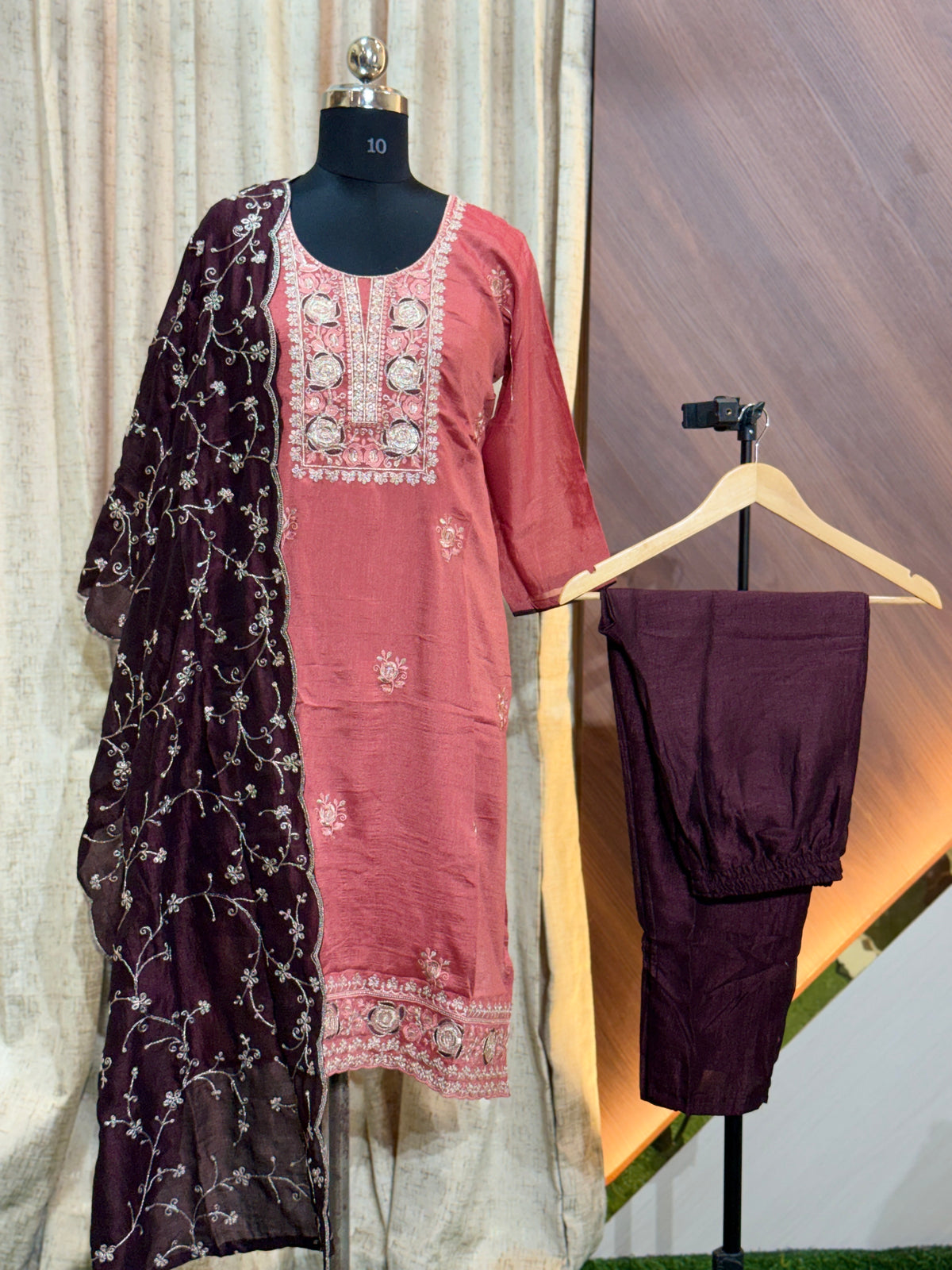 B989  - Kurti with Pant and Dupatta