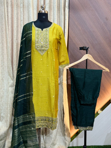 B988  - Kurti with Pant and Dupatta