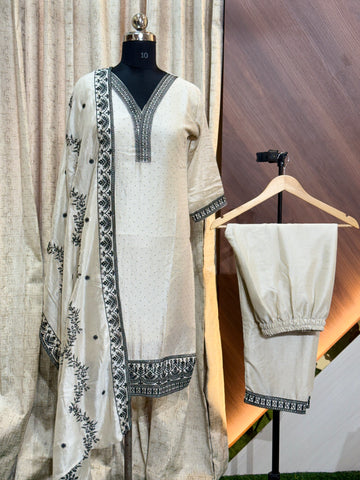 B985  - Kurti with Pant and Dupatta