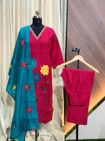 S034 - Kurti with Pant and Dupatta