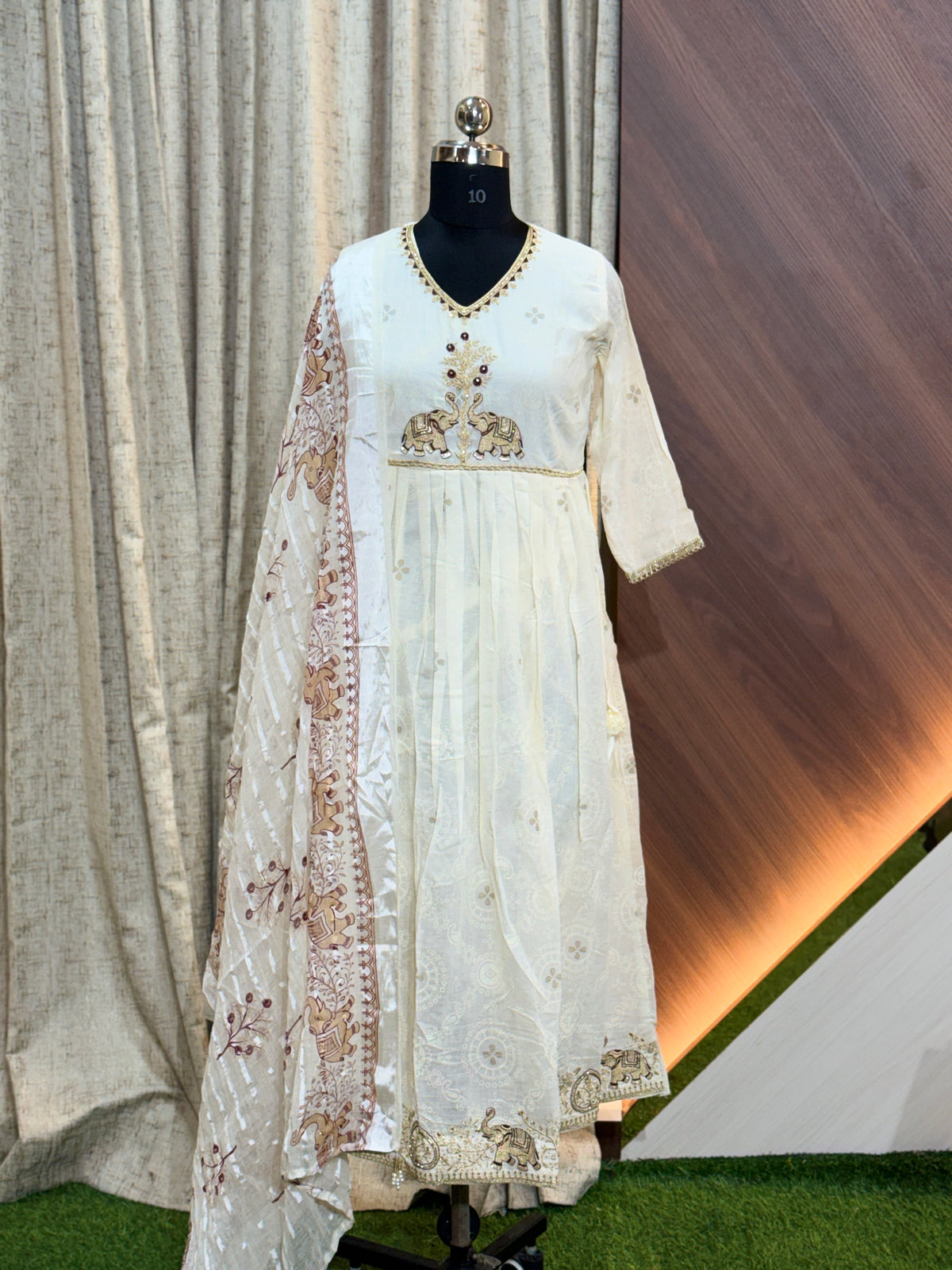 S144  -  Anarkali kurtis with duppatta