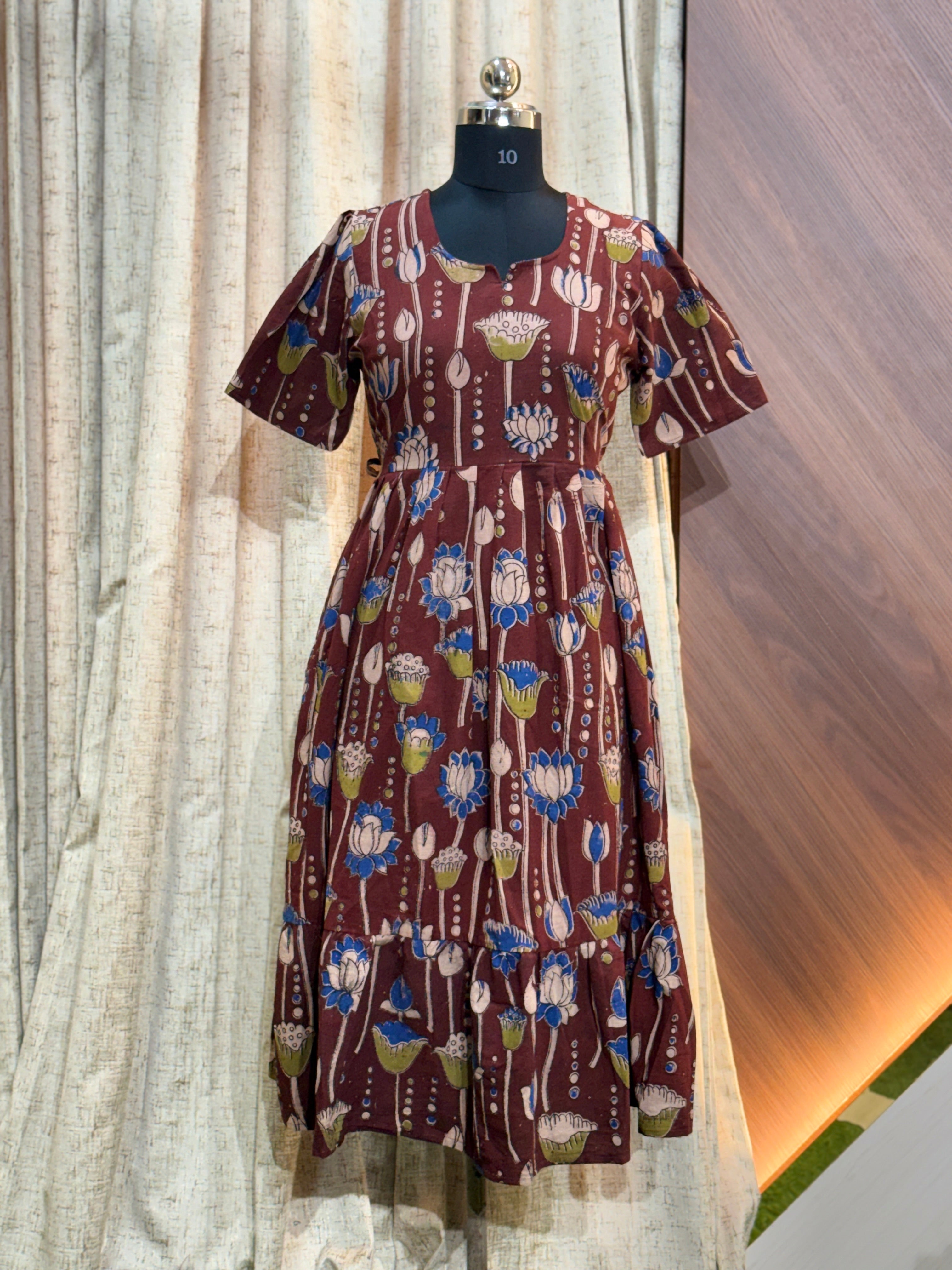 9376  - Kalamkari  Frock