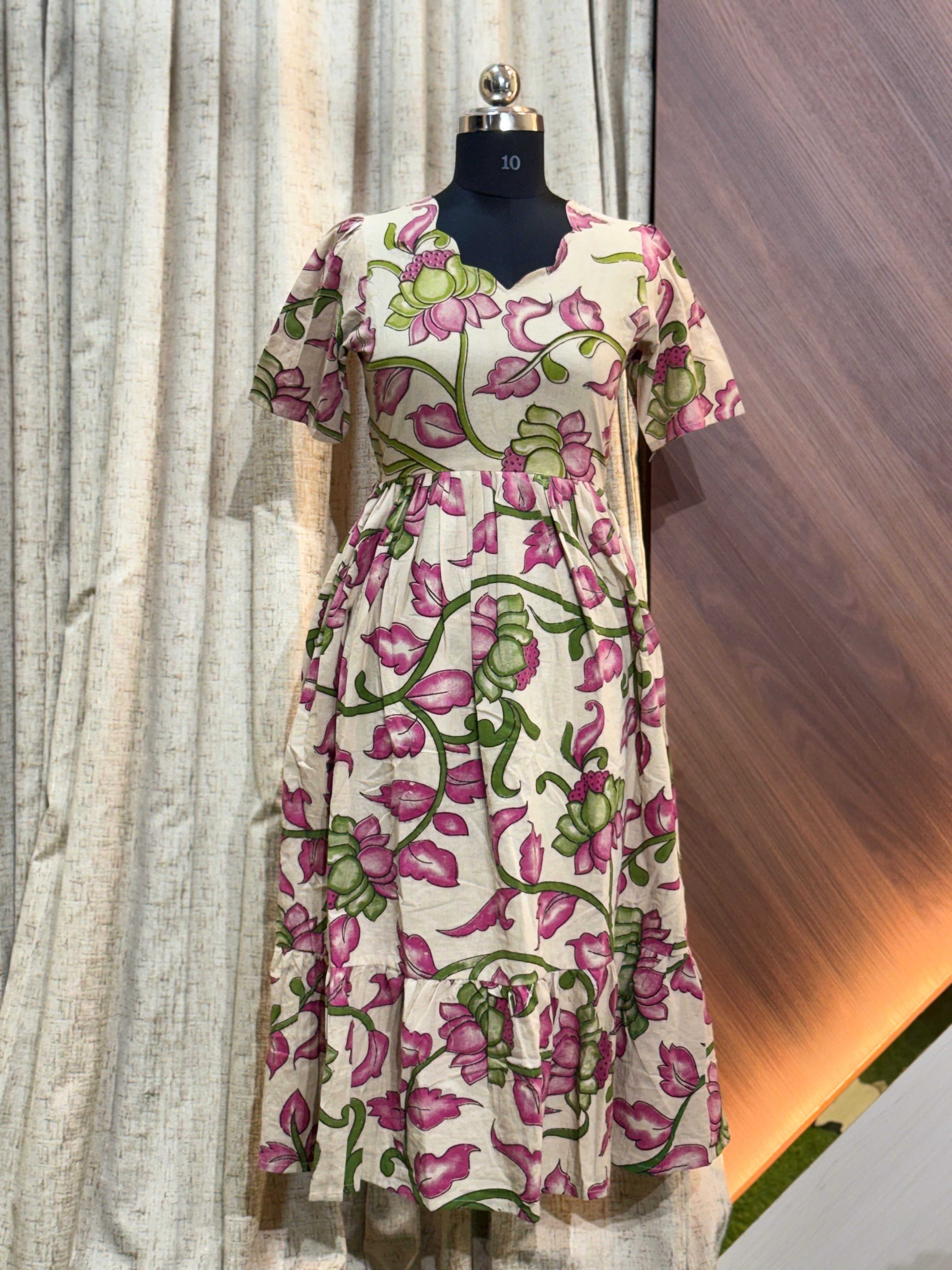 9384 - Kalamkari  Frock