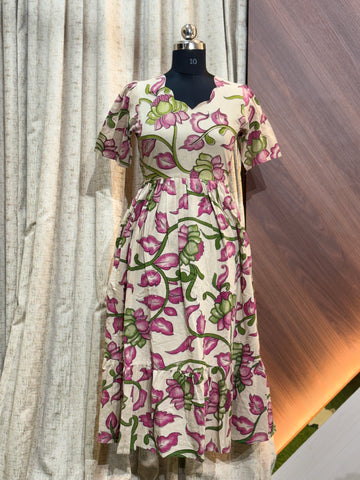 9384 - Kalamkari  Frock