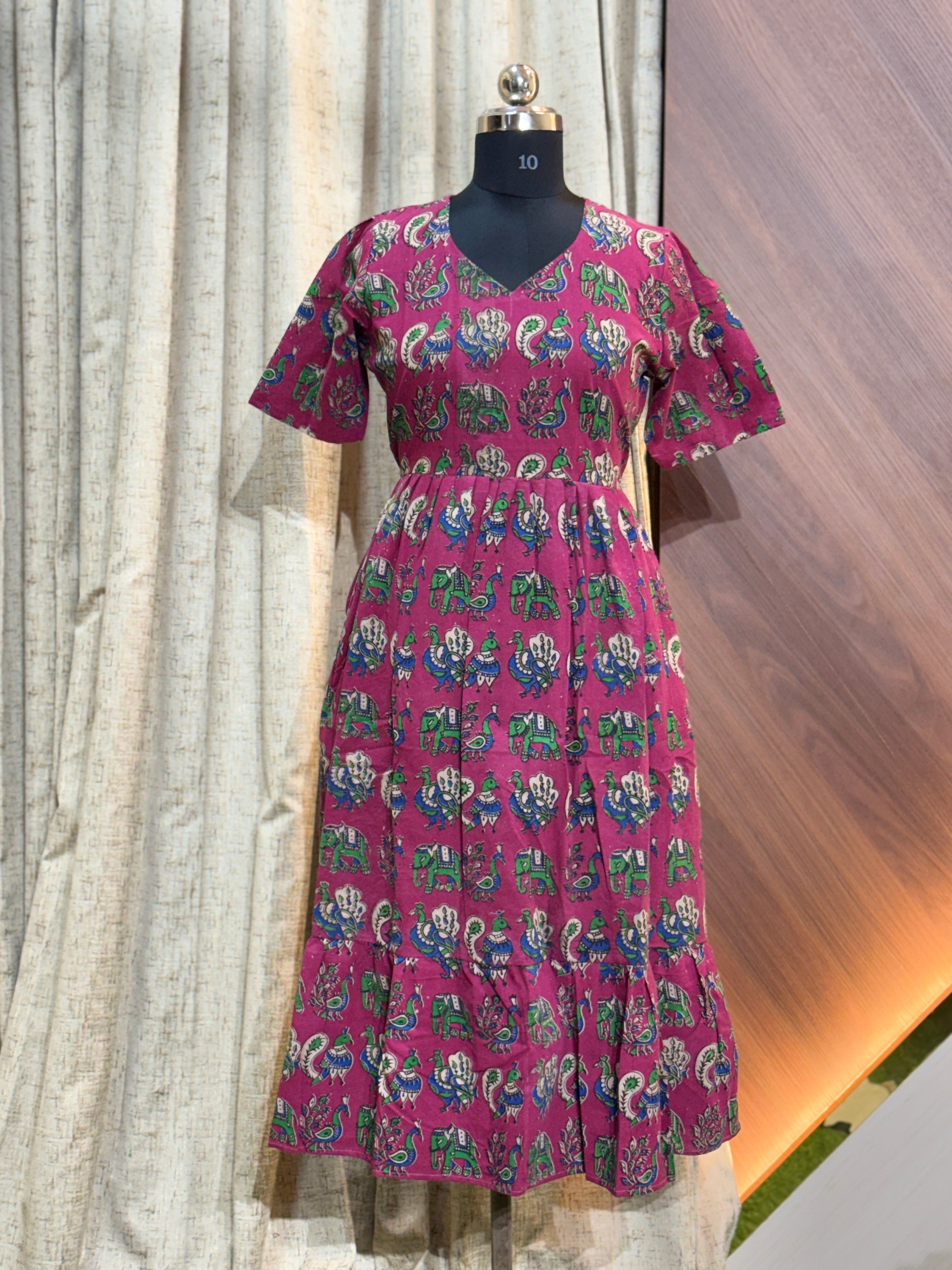 9382 - Kalamkari  Frock