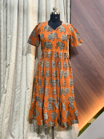 9383 - Kalamkari  Frock
