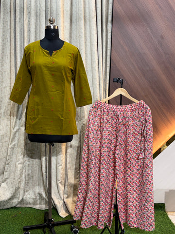 S202 - Elephant Palazzo with Short Kurti