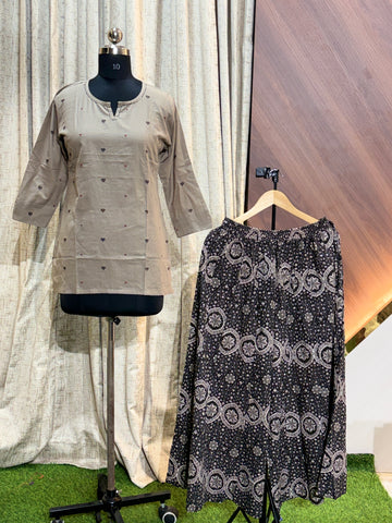 S206 - Elephant Palazzo with Short Kurti