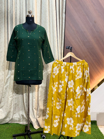 S204 - Elephant Palazzo with Short Kurti