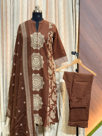 9564  - Cotton 3pc Kurta Set
