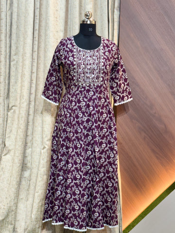9585 -  Anarkali Kurtis