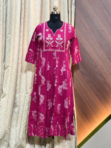 9576 -  Anarkali Kurtis