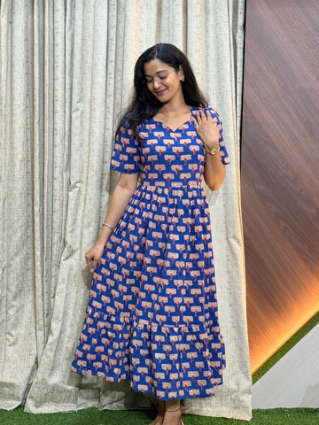 9642 - Kalamkari  Frock