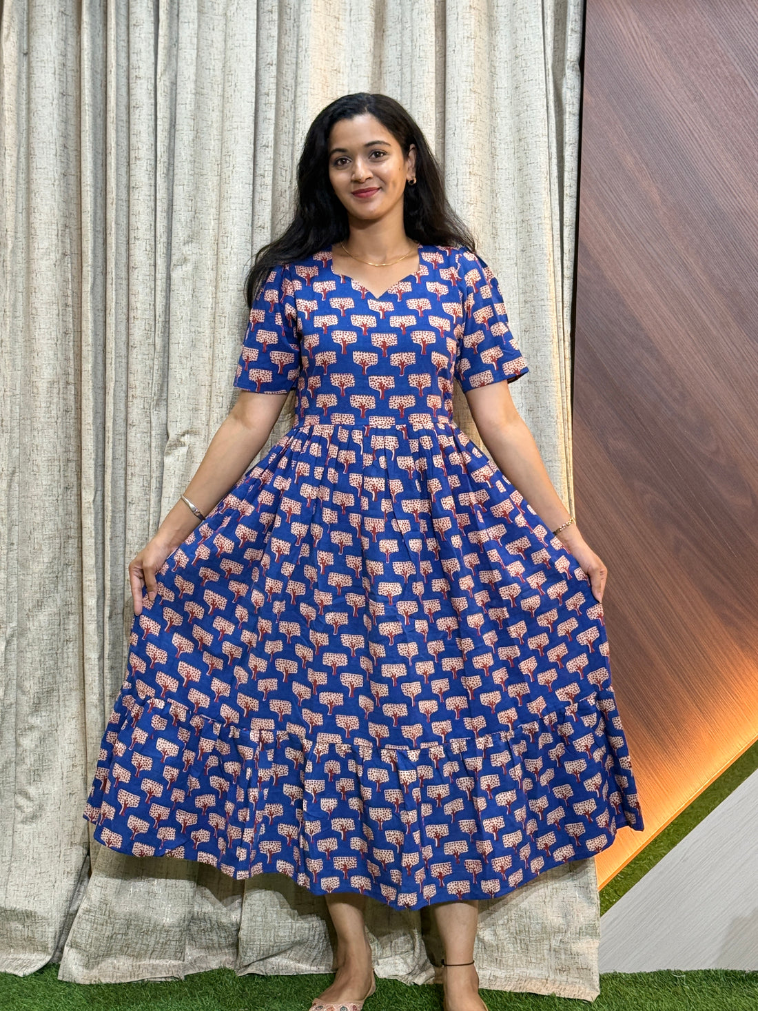 9642 - Kalamkari  Frock