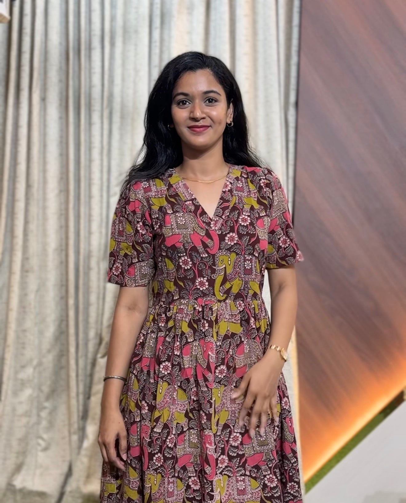 9644 - Kalamkari  Frock