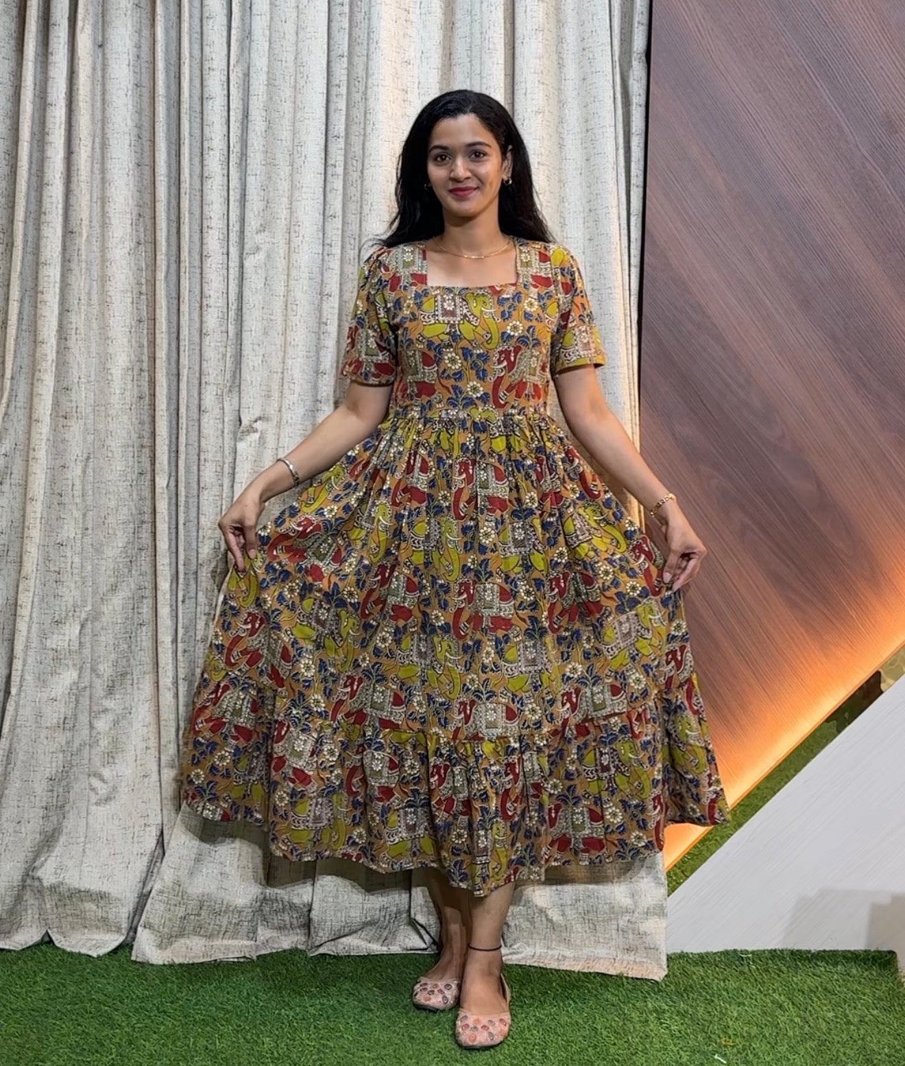 9645 - Kalamkari  Frock