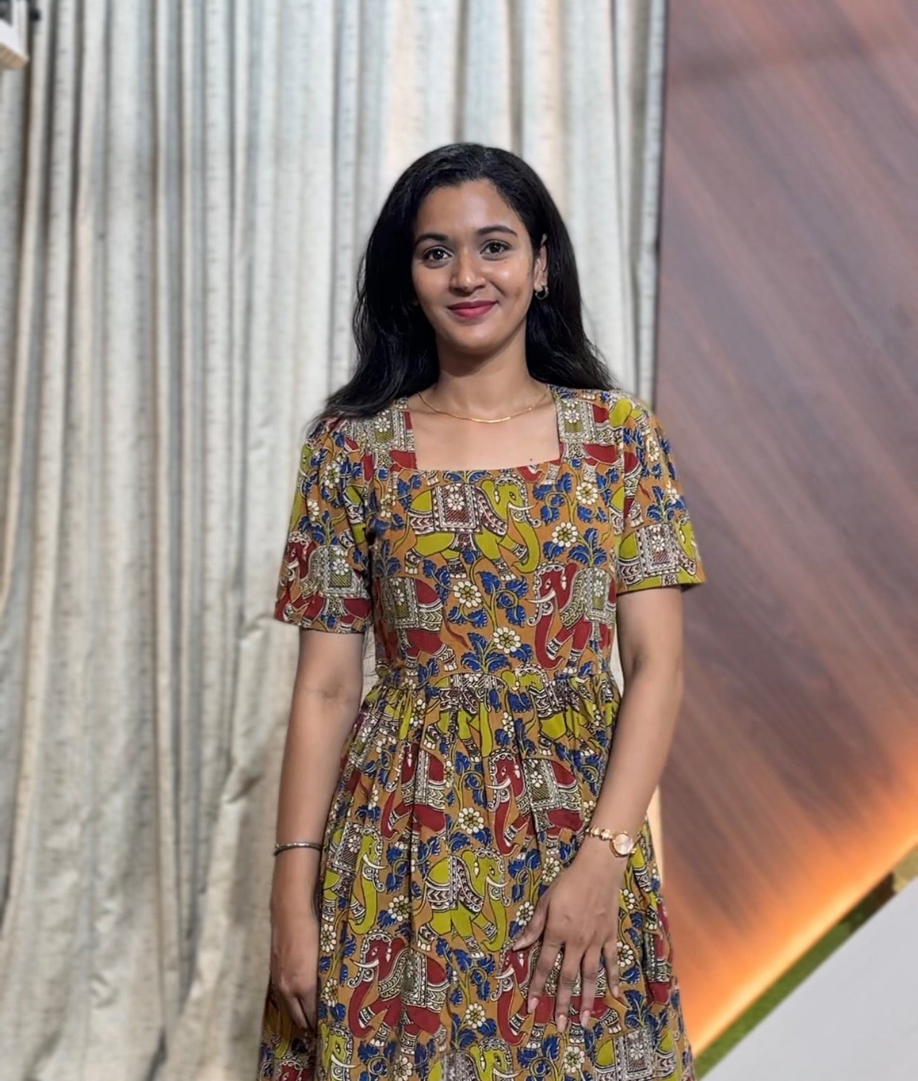 9645 - Kalamkari  Frock