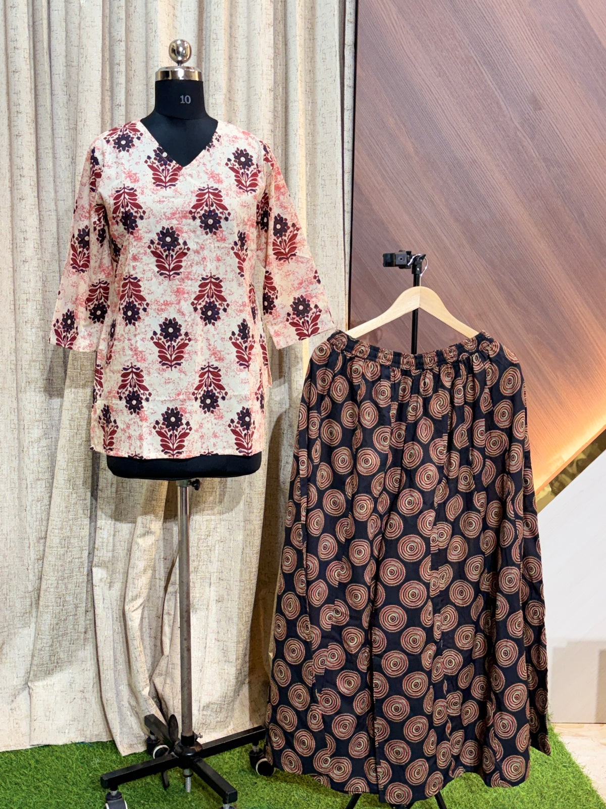 S293 - Elephant Palazzo with Short Kurti