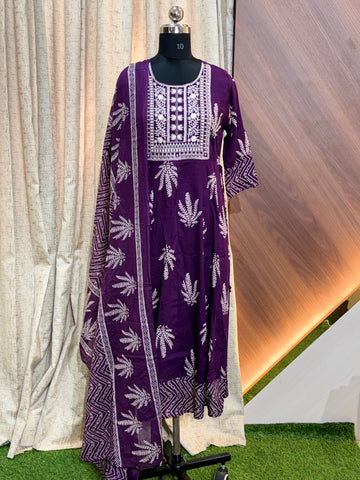 S344 -  Anarkali kurtis with duppatta