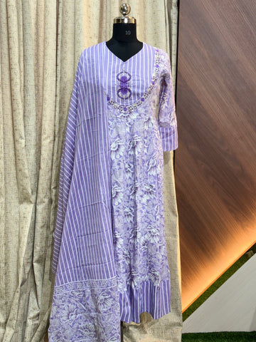 S350 -   Anarkali kurtis with duppatta