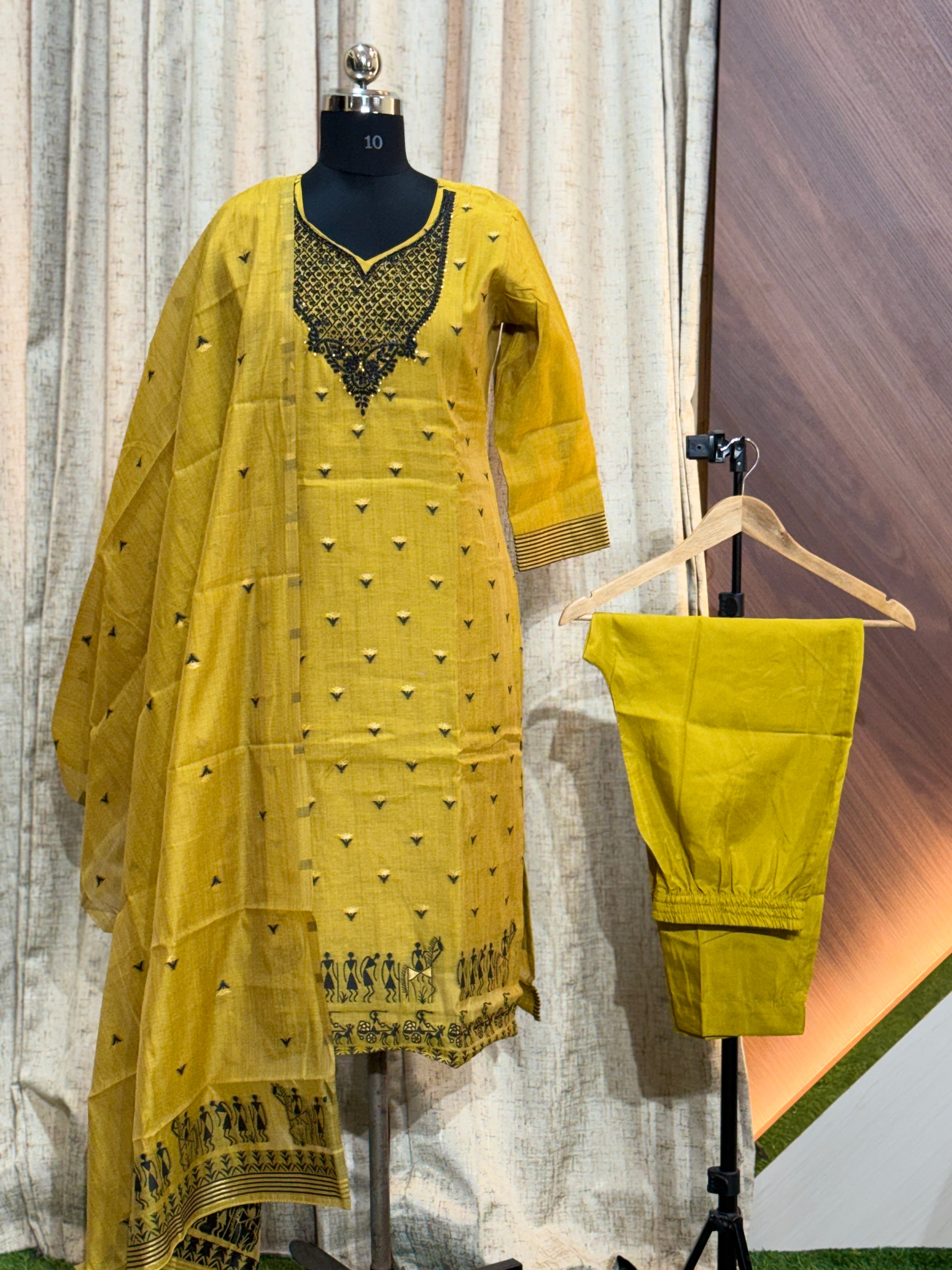 A143  - Kurti with Pant and Dupatta