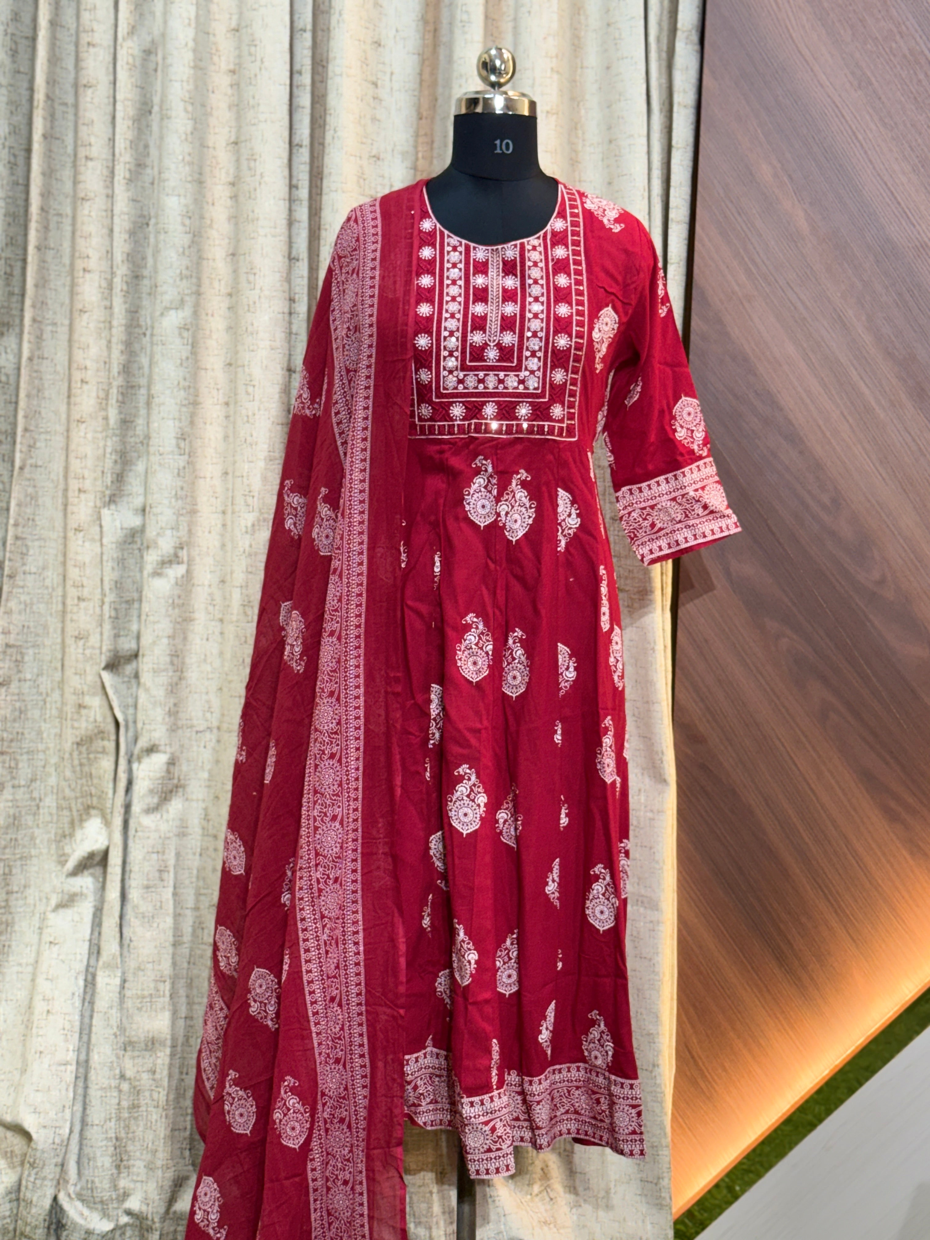 A168  - Anarkali kurtis with Dupatta