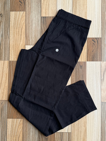 A343 - Cotton Lycra pants ( Black )