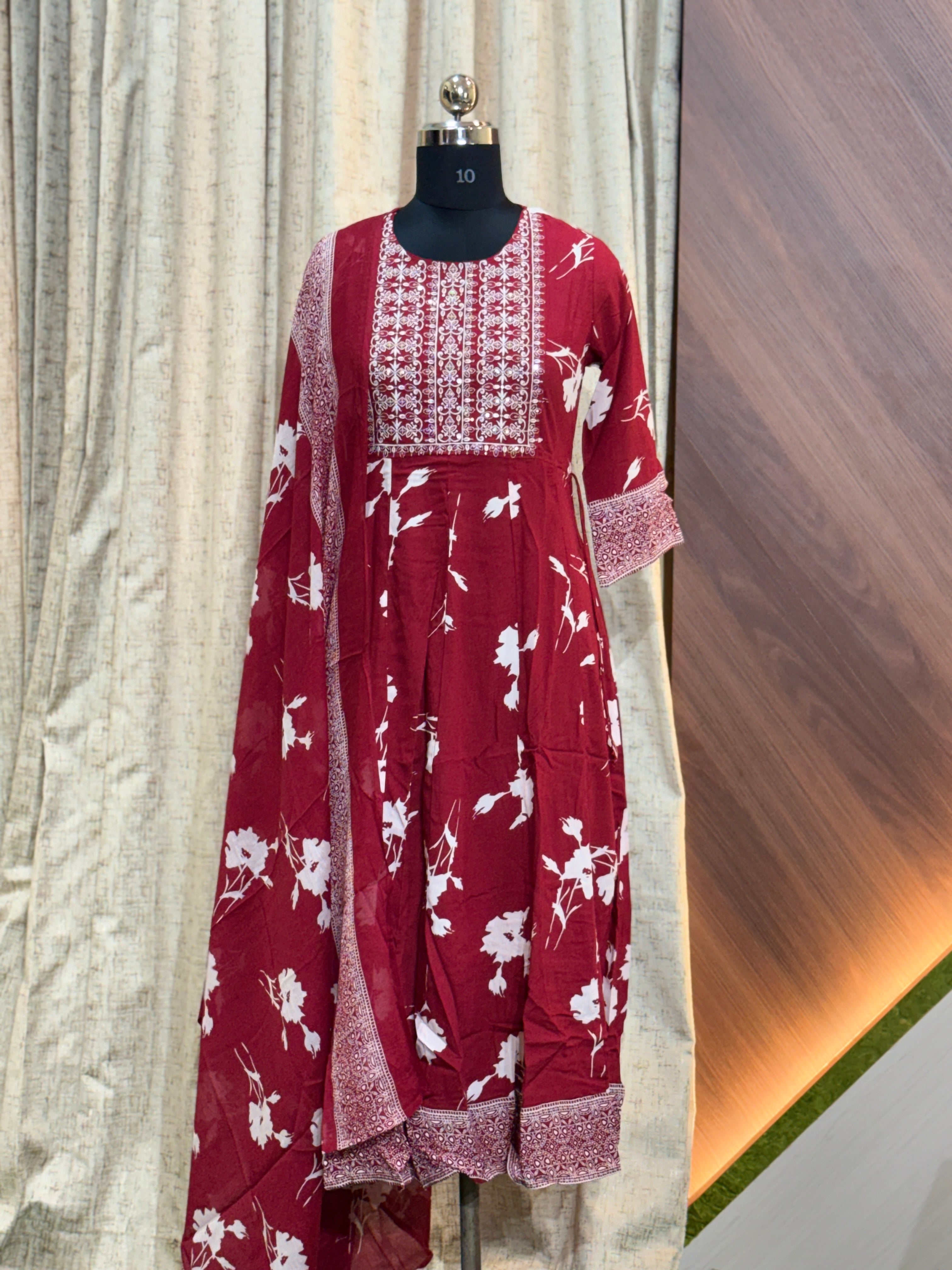 A569 - Anarkali kurtis with Dupatta