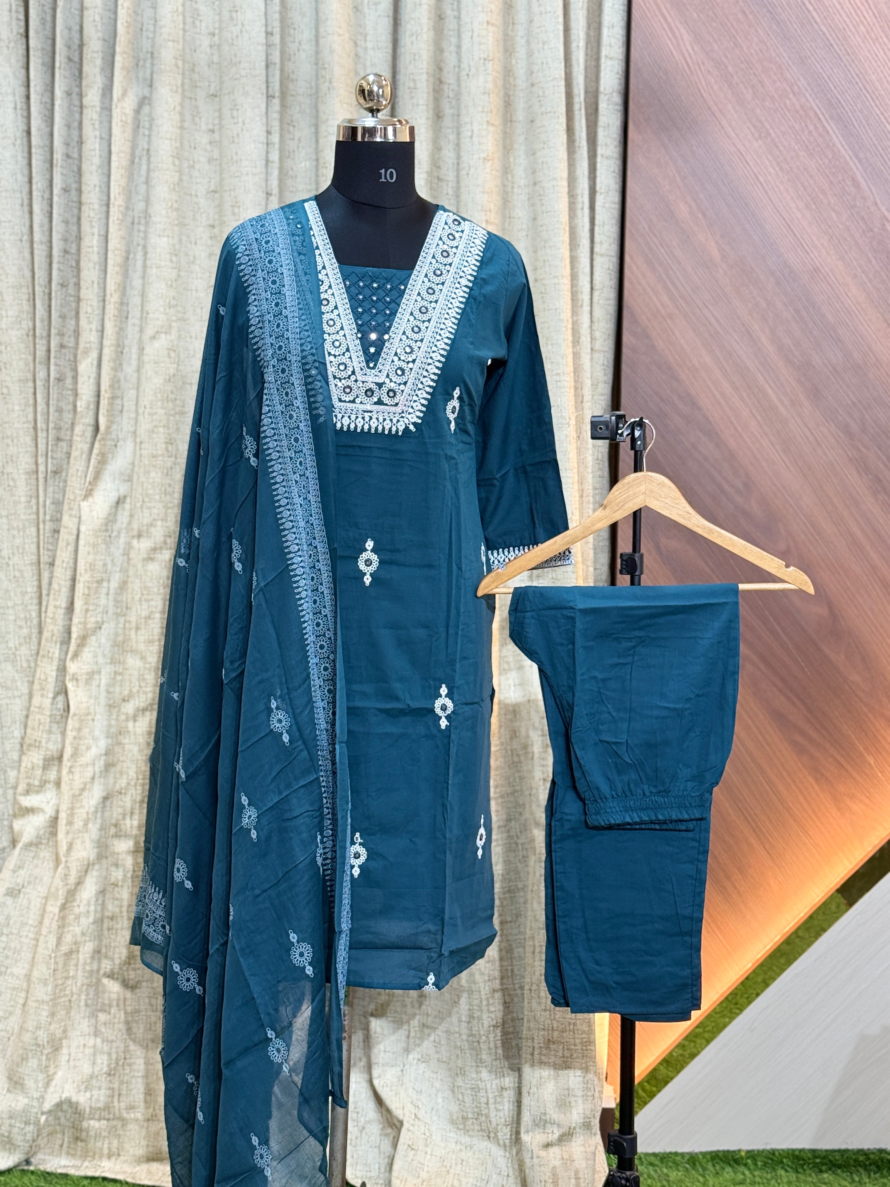 A628  - Kurti with Pant and Dupatta