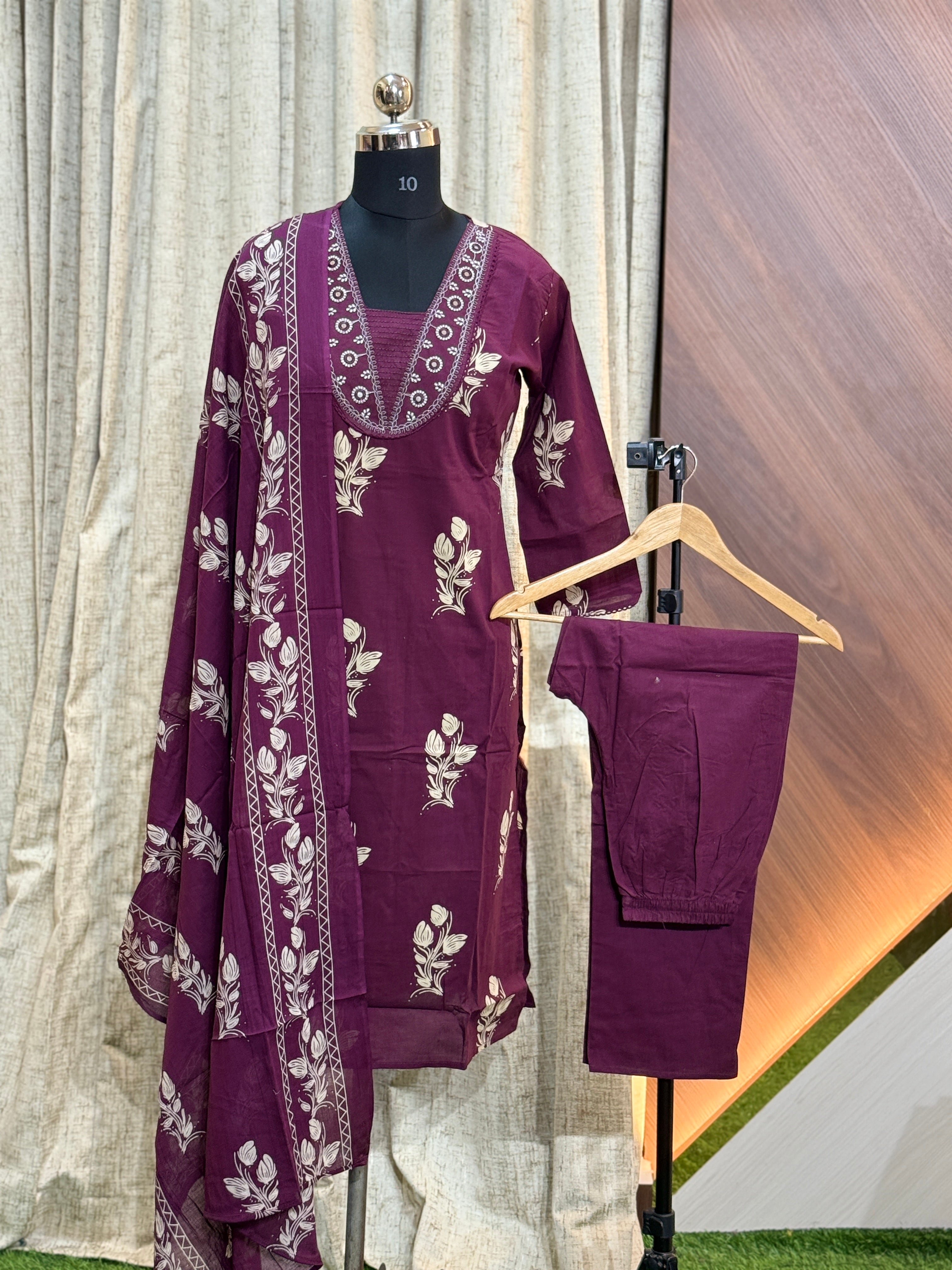 A632  - Kurti with Pant and Dupatta