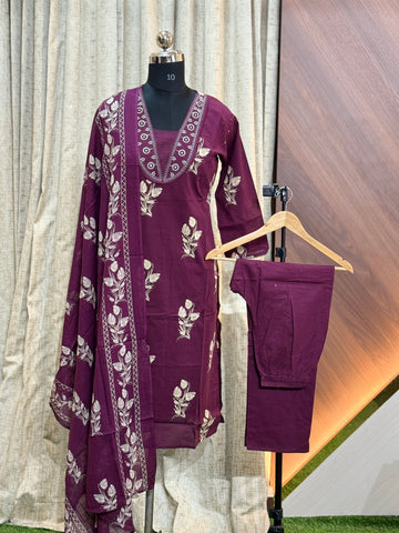 A632  - Kurti with Pant and Dupatta