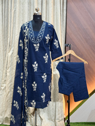 A637  - Kurti with Pant and Dupatta