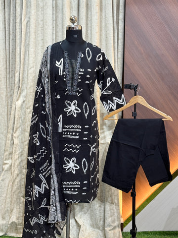 A641  - Kurti with Pant and Dupatta