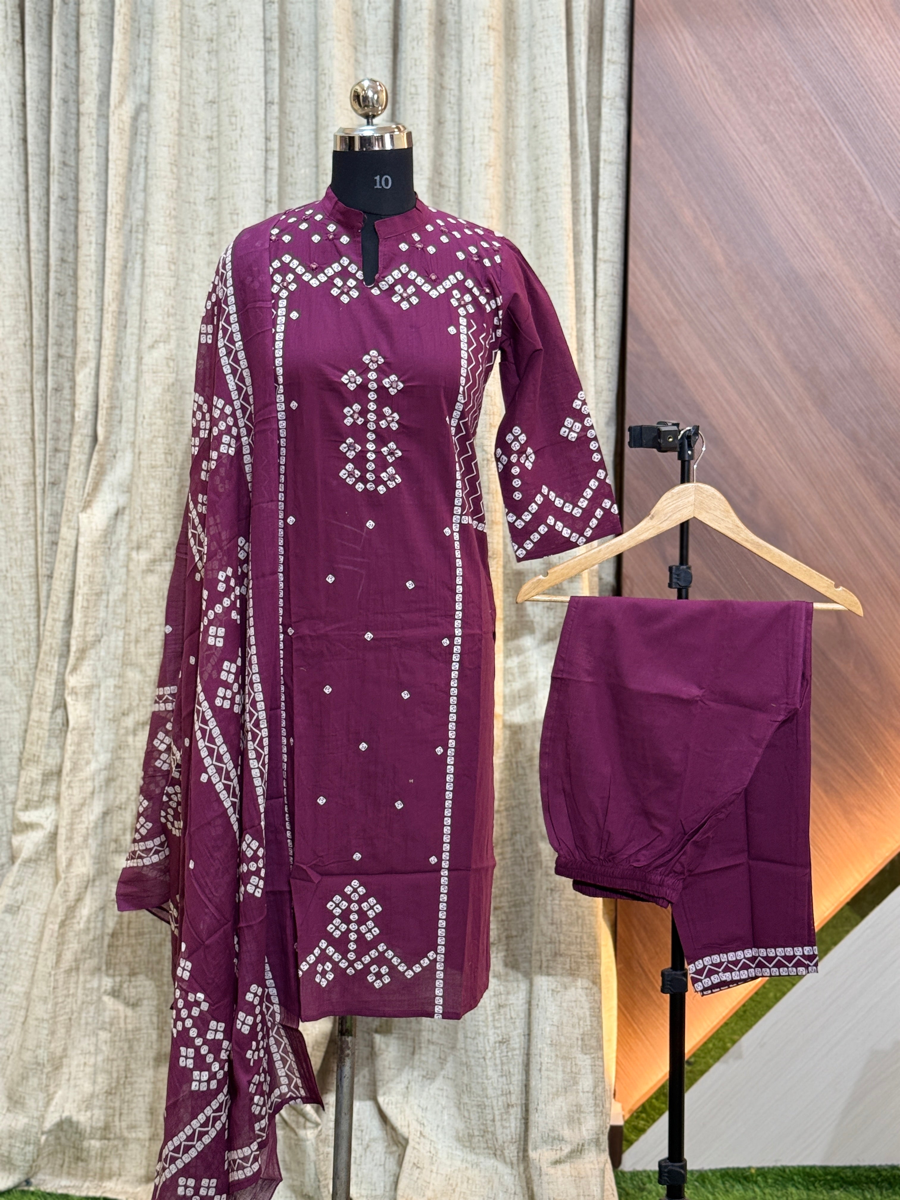 A638  - Kurti with Pant and Dupatta