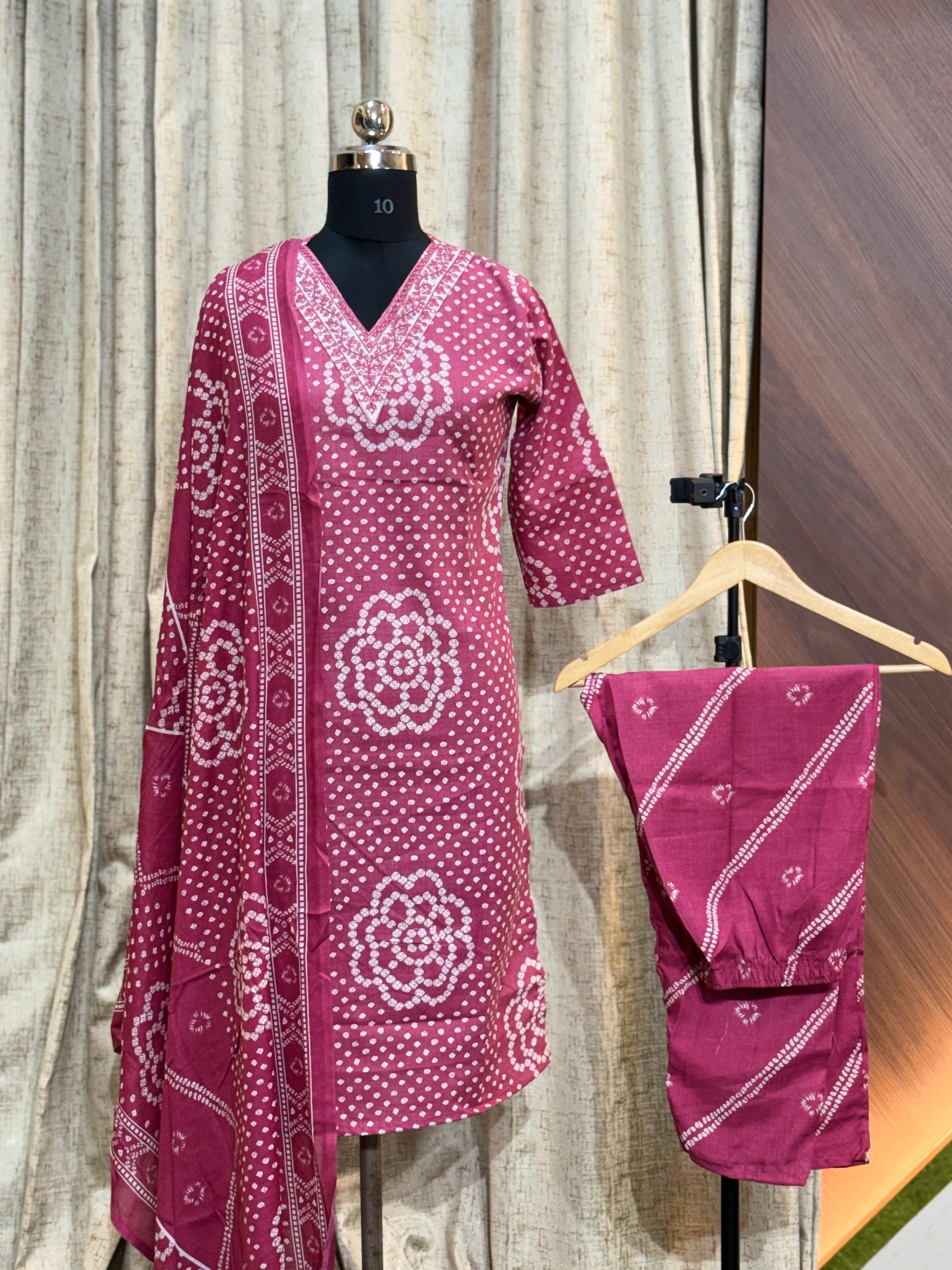 A678 - Cotton 3pc Kurta Set