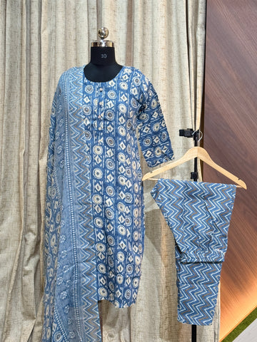A686 - Cotton 3pc Kurta Set