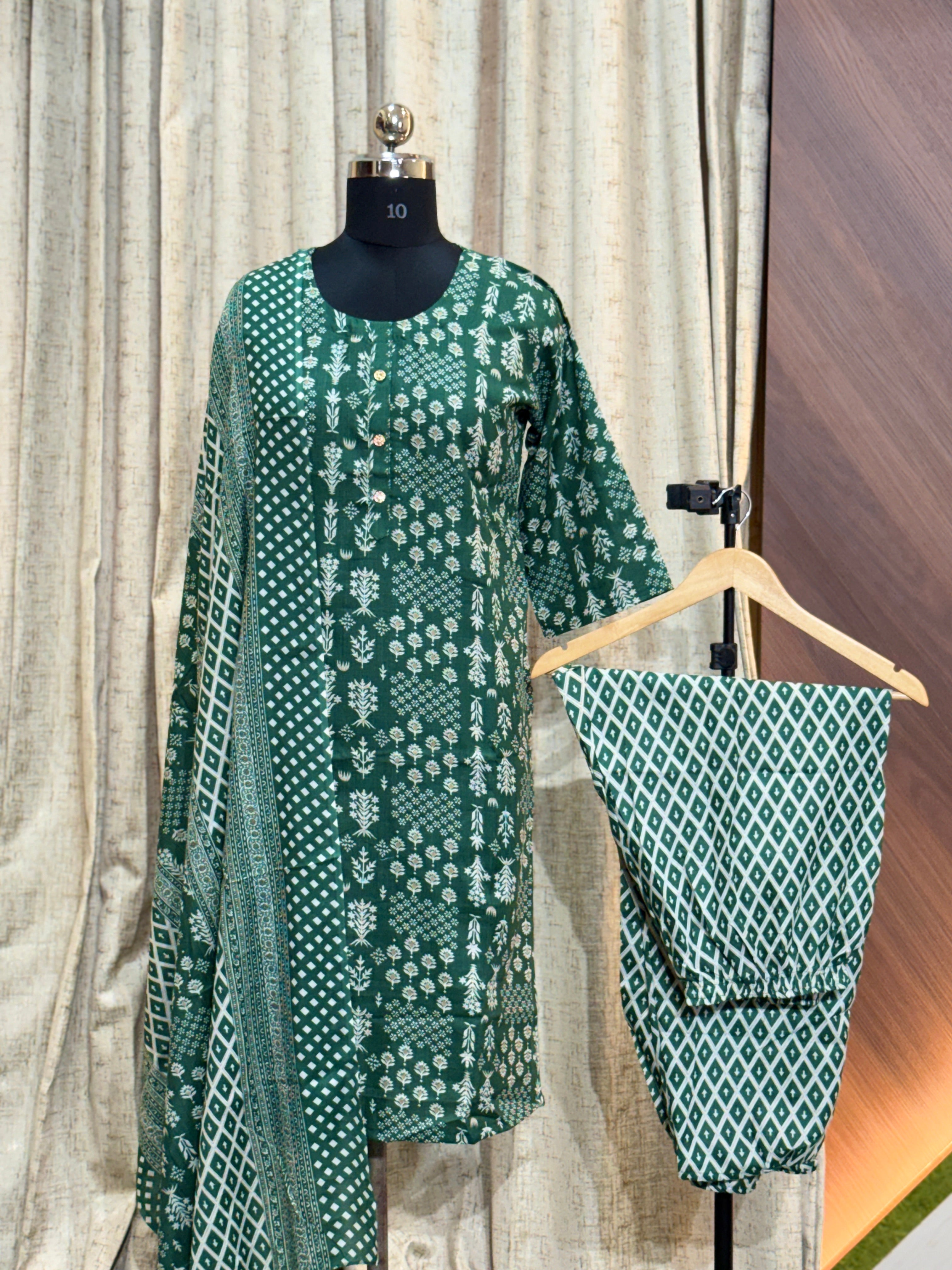 A684 - Cotton 3pc Kurta Set