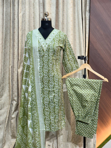 A687 - Cotton 3pc Kurta Set