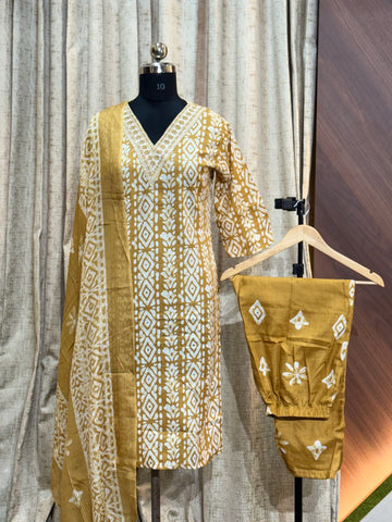 A688 - Cotton 3pc Kurta Set