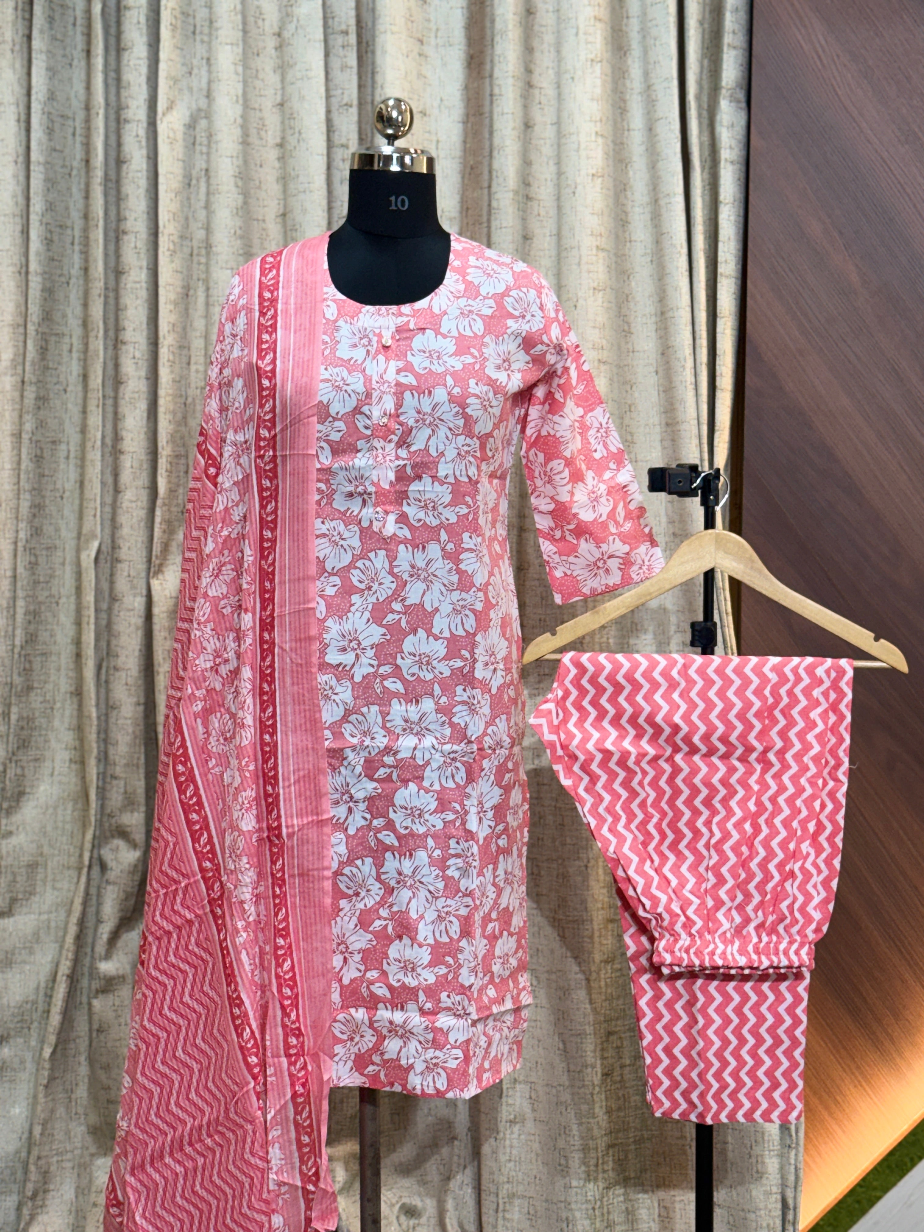 A690 - Cotton 3pc Kurta Set