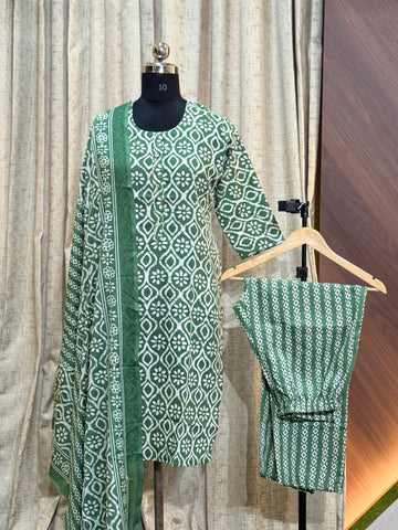 A691 - Cotton 3pc Kurta Set