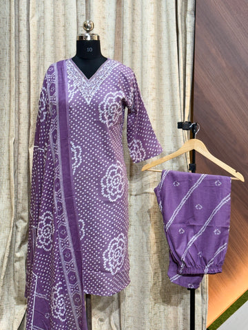 A694 - Cotton 3pc Kurta Set