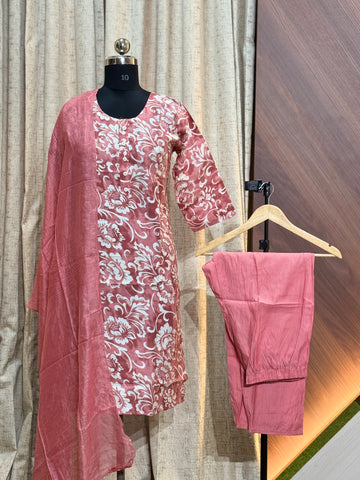 A701 - Kurti with Pant and Dupatta 3PCS