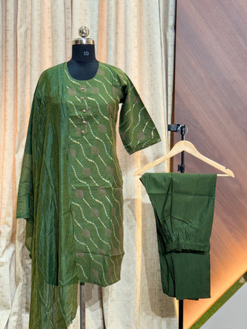 A698 - Kurti with Pant and Dupatta 3PCS